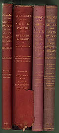 Catalogue of the Greek and Latin Papyri in the John Rylands Library Manchester, 4 Volumes