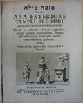 Mizbeah Oleh Seu De Ara Exteriore Templi Secundi by Johannes Jacob Cramero
