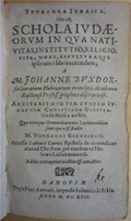 Synagoga Judaica by Johannes Buxtorf