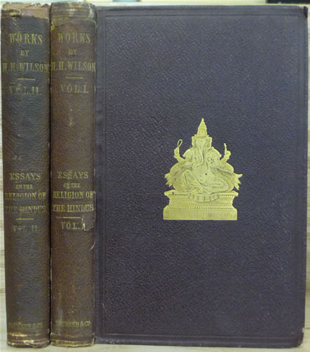 Essays & Lectures On The Religions Of The Hindus In Two Volumes by Wilson Horace Hayman