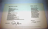 Saint Francis & The Sow & Making Light Of It Signed Limited Broadside Edition by Galway Kinnel and Philip Levine