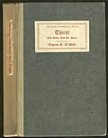 Thirst & Other One-Act Plays First Edition by Eugene G. O'Neill
