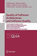 Quality of Software Architectures and Software Quality: First International Conference on the Quality of Software Architectures, QoSA 2005 and Second International Workshop on Software Quality, SOQUA  Cover