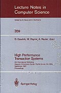 High Performance Transaction Systems: 2nd International Workshop, Asilomar Conference Center, Pacific Grove, CA, USA, September 28-30, 1987. Proceedings