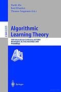 Algorithmic Learning Theory: 12th International Conference, Alt 2001, Washington, Dc, Usa, November 25-28, 2001: Proceedings