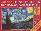 Van Gogh Two 1000 Piece Jigsaw Puzzles: Starry Night & Sunflowers Cover