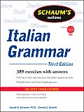 Italian Grammar : Schaum's Outline (3RD 07 - Old Edition) Cover