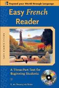 Easy French Reader W/CD-ROM: A Three-Part Text for Beginning Students (Easy Reader) Cover