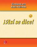 Asi Se Dice Level 1a Workbook and Audio Activities 2009(c) Cover