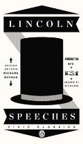 Lincoln Speeches (Penguin Civic Classics) Cover