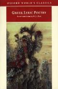 Greek Lyric Poetry (Oxford World's Classics)