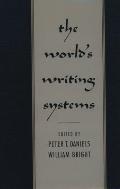 The World's Writing Systems