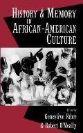 History and Memory in African-American Culture Cover
