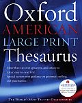 Oxford American Large Print Thesaurus (Large Print)