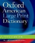 Oxford American Large Print Dictionary (Large Print) Cover