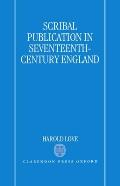 Scribal Publication in Seventeenth-Century England Cover