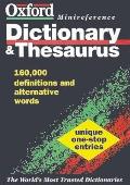 Oxford Minireference Dictionary and Thesaurus Cover