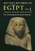 Ancient Records of Egypt Volume 1 Cover