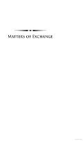 Matters of Exchange: Commerce, Medicine, and Science in the Dutch Golden Age