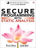 Secure Programming with Static Analysis with CDROM (Addison-Wesley Software Security Series) Cover