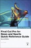 Apple Pro Training Series: Final Cut Pro for News and Sports Quick-Reference Guide (Apple Pro Training) Cover