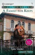 Harlequin Romance Large Print #689: A Family for Keeps: Heart to Heart Cover