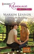 Harlequin Romance Large Print #4334: Taming the Brooding Cattleman Cover