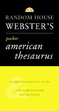Random House Roget's Pocket American Thesaurus: New Edition (Best-Selling Random House Webster's Pocket Reference) Cover