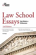 Law School Essays That Made a Difference (Princeton Review) Cover