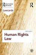 Human Rights Lawcards 2012-2013 (Lawcards)