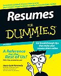 Resumes for Dummies (For Dummies)