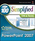 Microsoft Office PowerPoint 2007 (Top 100 Simplified Tips & Tricks) Cover