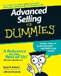 Advanced Selling for Dummies (For Dummies) Cover