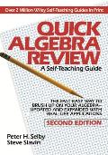 Quick Algebra Review: A Self-Teaching Guide (Wiley Self-Teaching Guides)