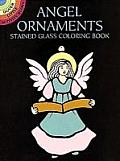 Angel Ornaments Stained Glass Coloring Book (Dover Little Activity Books) Cover