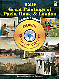 120 Great Paintings of Paris, Rome and London CD-ROM and Book (Dover Electronic Clip Art) Cover
