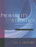 Probability and Statistics for Engineering and the Sciences with CDROM Cover