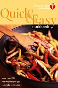 American Heart Association Quick & Easy Cookbook: More Than 200 Healthful Recipes You Can Make in Minutes Cover
