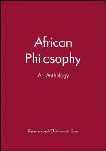 Blackwell Philosophy Anthologies #5: African Philosophy Cover