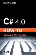 C# 4.0 How-To (How-To) Cover