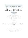 Collected Papers of Albert Einstein #13: The Collected Papers of Albert Einstein, Volume 13: The Berlin Years: Writings & Correspondence, January 1922 - March 1923 (English Translation Supple Cover