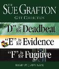 Sue Grafton Def Gift Collection: D Is for Deadbeat, "E" Is for Evidence, "F" Is for Fugitive (Abridged) Cover