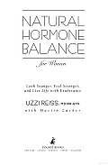 Natural Hormone Balance for Women: Look Younger, Feel Stronger, and Live Life with Exuberance Cover