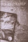Authorship: From Plato to the Postmodern: A Reader Cover