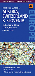 Road Map Austria, Switzerland & Slovenia