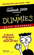 Microsoft Outlook 2000 for Windows for Dummies Quick Reference (For Dummies: Quick Reference) Cover