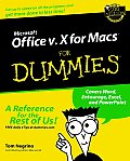 Microsoft Office V.10 for Macs for Dummies Cover