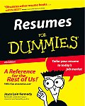 Resumes for Dummies 4TH Edition