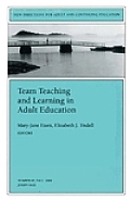 New Directions for Adult and Continuing Education, Team Teaching and Learning in Adult Education, No Cover