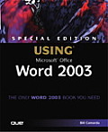 Special Edition Using Microsoft Office Word 2003 (Special Edition Using) Cover
